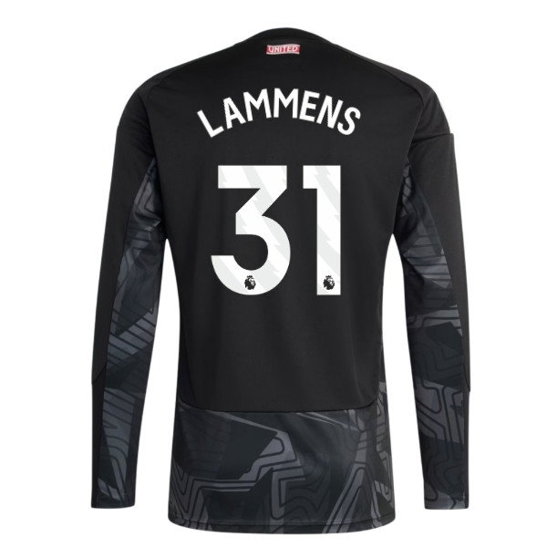 2026-2027 Man Utd Home Goalkeeper Shirt (Black) (Lammens 31) — Shop Online
