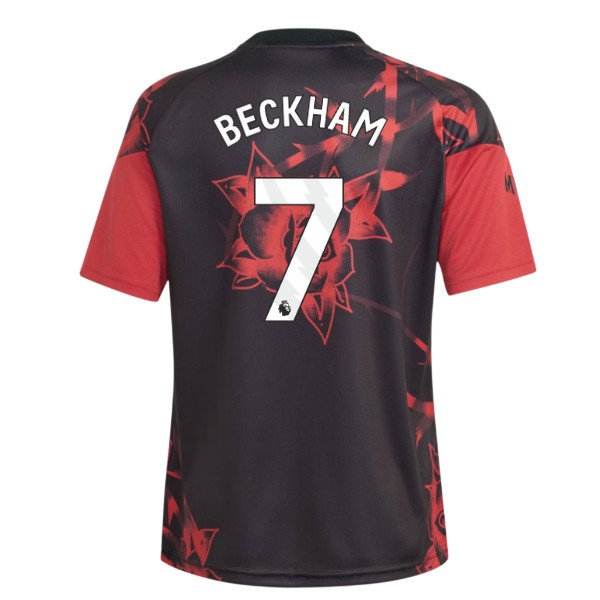 2026-2027 Man Utd Home Pre-Match Shirt (Red) - Kids (Beckham 7) — Shop Now