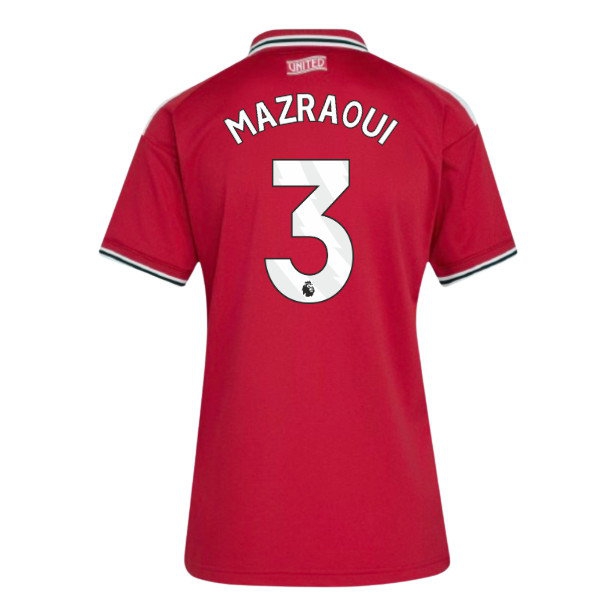 2026-2027 Man Utd Home Shirt (Womens) (Mazraoui 3) — Buy Online