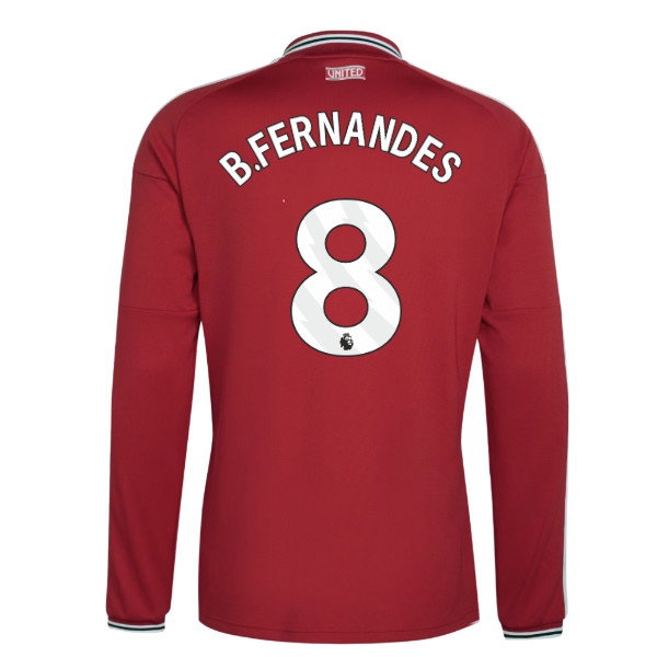 2026-2027 Man Utd Long Sleeve Home Shirt (B.Fernandes 8) — Buy Now