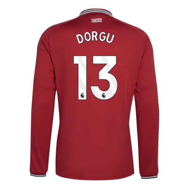 2026-2027 Man Utd Long Sleeve Home Shirt (Dorgu 13) — Buy Online