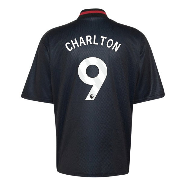 2026-2027 Man Utd Street Jersey (Black) (Charlton 9) — Buy Now