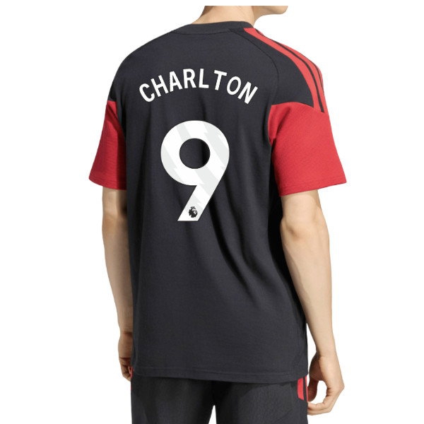 2026-2027 Man Utd Tiro Training Tee (Black) (Charlton 9) — Buy Online