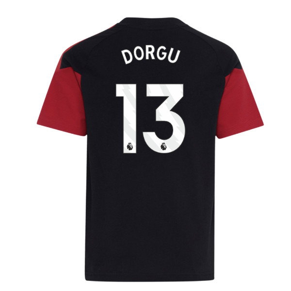 2026-2027 Man Utd Tiro Training Tee (Black) - Kids (Dorgu 13) — Buy Now