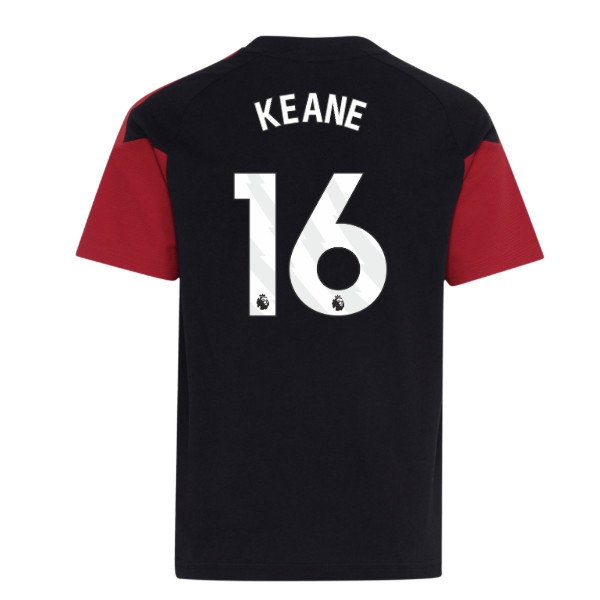 2026-2027 Man Utd Tiro Training Tee (Black) - Kids (Keane 16) — Buy Now