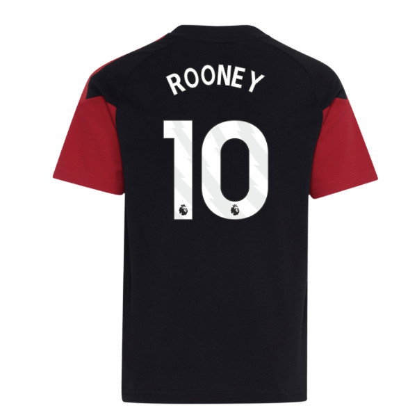 2026-2027 Man Utd Tiro Training Tee (Black) - Kids (Rooney 10) — Shop Online