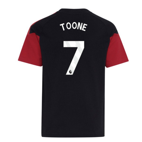 2026-2027 Man Utd Tiro Training Tee (Black) - Kids (Toone 7) — Buy Online