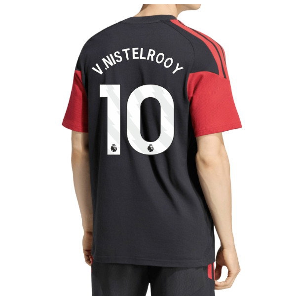 2026-2027 Man Utd Tiro Training Tee (Black) (V.Nistelrooy 10) — Buy Now