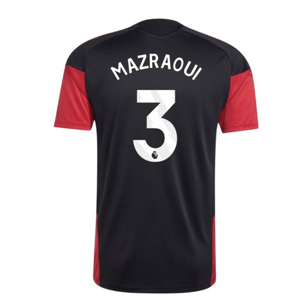 2026-2027 Man Utd Training Jersey (Black) (Mazraoui 3) — Shop Online