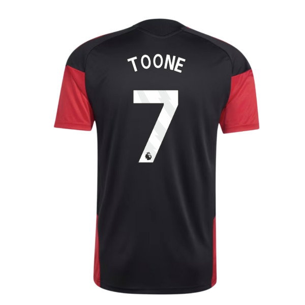 2026-2027 Man Utd Training Jersey (Black) (Toone 7) — Shop Online