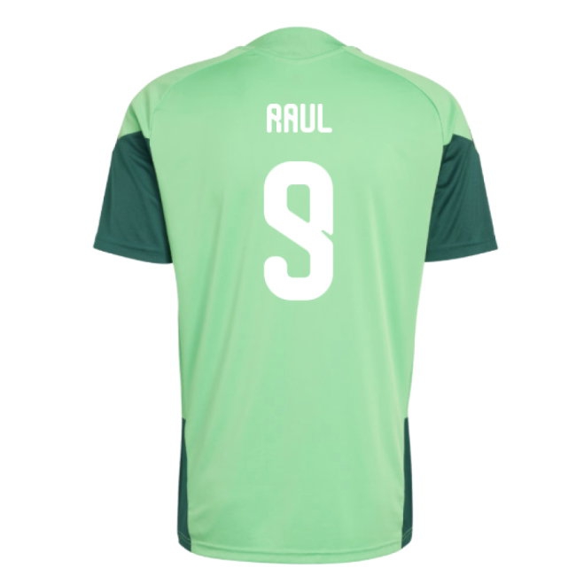 2026-2027 Mexico Training Jersey (Semi Flash Green) (Raul 9) — Buy Online