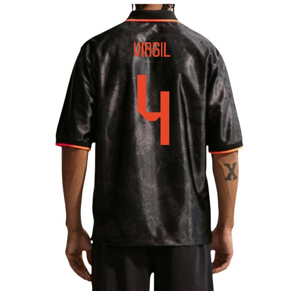 2026-2027 Netherlands Dri-Fit Energy Shirt (Black) (Virgil 4) — Buy Online