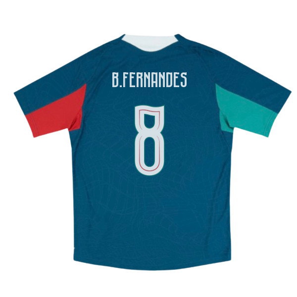 2026-2027 Portugal Training Jersey Pro (Ocean Tropic) (B.Fernandes 8) — Shop Online