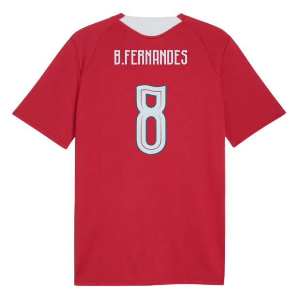 2026-2027 Portugal Training Jersey (Red) (B.Fernandes 8) — Buy Online