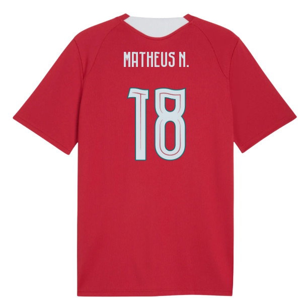 2026-2027 Portugal Training Jersey (Red) (Matheus N. 18) — Buy Now