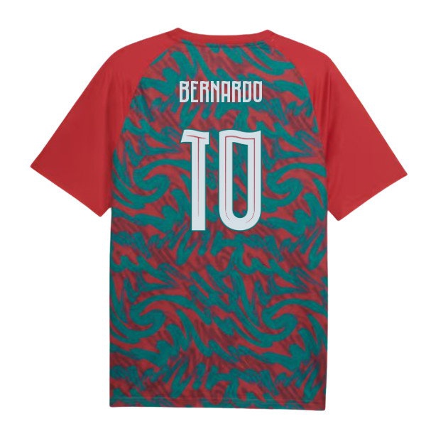 2026-2027 Portugal Warm Up Jersey (Red) (Bernardo 10) — Buy Now