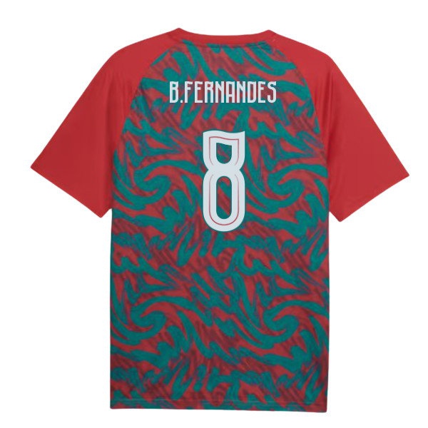 2026-2027 Portugal Warm Up Jersey (Red) (B.Fernandes 8) — Shop Online