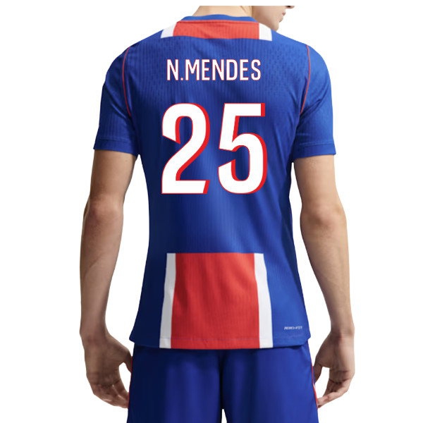 2026-2027 PSG Player Version Aero-Fit Match Home Shirt (N.Mendes 25) — Shop Now