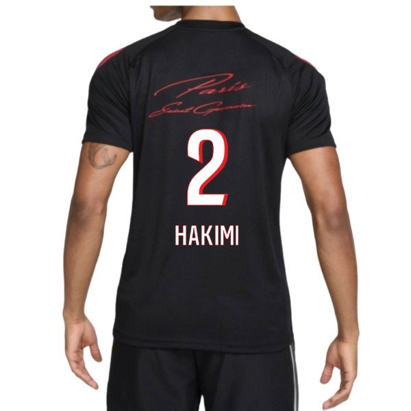 2026-2027 PSG Strike Training Shirt (Black) (Hakimi 2) — Buy Online