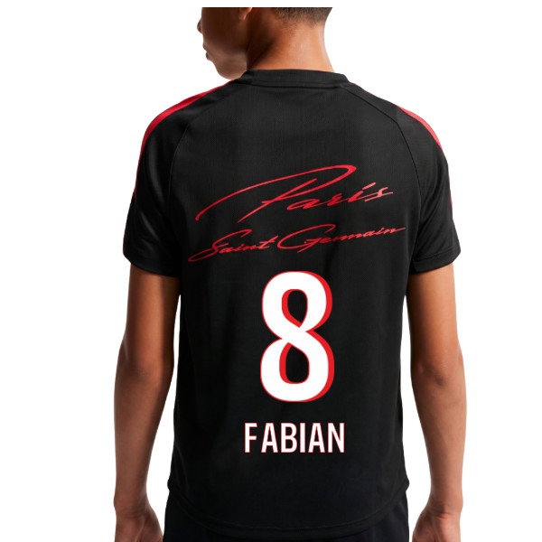 2026-2027 PSG Strike Training Shirt (Black) - Kids (Fabian 8) — Buy Online
