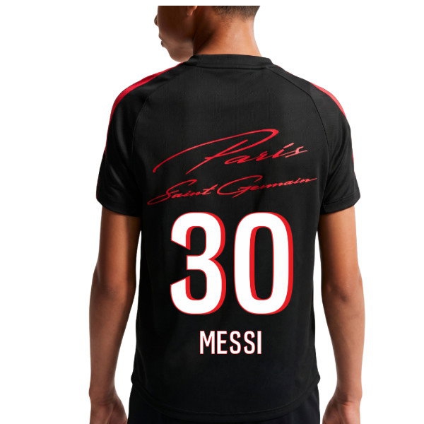 2026-2027 PSG Strike Training Shirt (Black) - Kids (Messi 30) — Buy Now