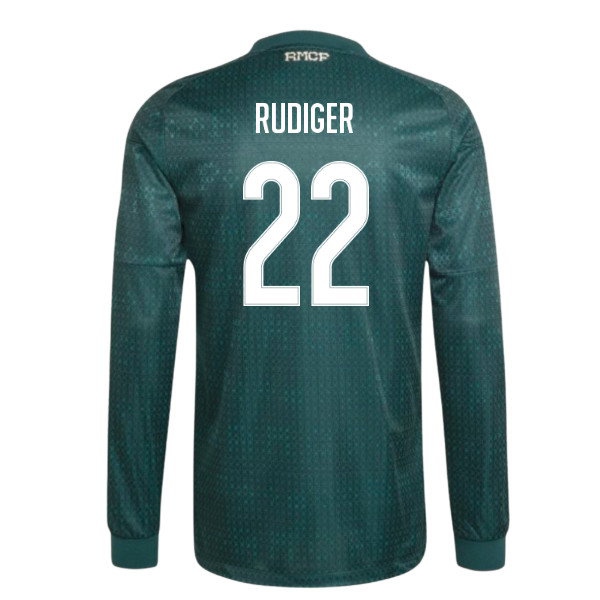 2026-2027 Real Madrid Player Version Long Sleeve Away Shirt (Rudiger 22) — Buy Now