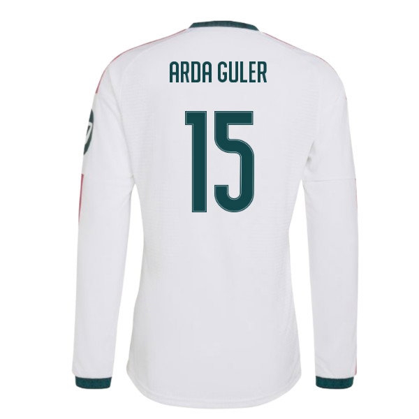 2026-2027 Real Madrid Player Version Long Sleeve Home Shirt (Arda Guler 15) — Buy Online