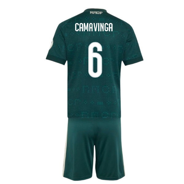 2026-2027 Real Madrid Away Youth Kit (Camavinga 6) — Shop Now