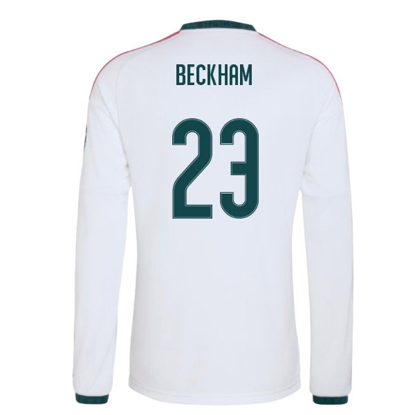 2026-2027 Real Madrid Long Sleeve Home Shirt (Beckham 23) — Shop Online