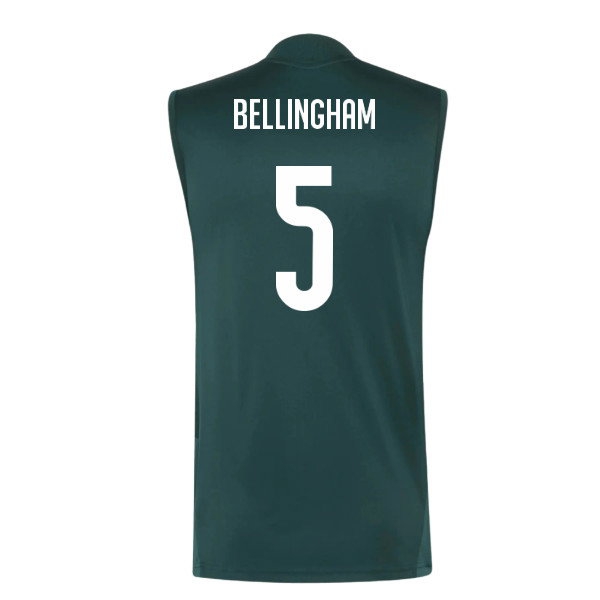 2026-2027 Real Madrid Sleeveless Training Jersey (Aurora Ivy) (Bellingham 5) — Shop Online