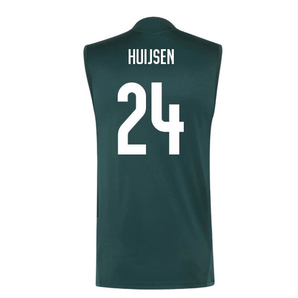 2026-2027 Real Madrid Sleeveless Training Jersey (Aurora Ivy) (Huijsen 24) — Buy Now