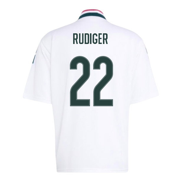 2026-2027 Real Madrid Stadium Jersey (White) (Rudiger 22) — Shop Online