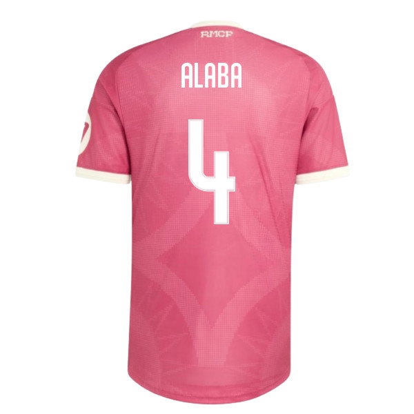 2026-2027 Real Madrid Third Player Version Shirt (Pink) (Alaba 4) — Buy Online