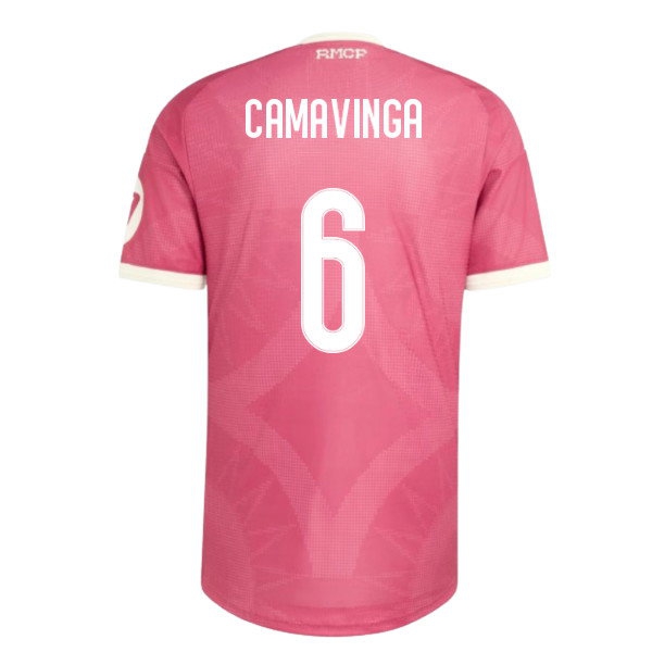 2026-2027 Real Madrid Third Player Version Shirt (Pink) (Camavinga 6) — Shop Now