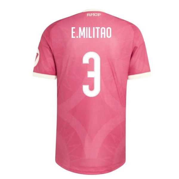 2026-2027 Real Madrid Third Player Version Shirt (Pink) (E.Militao 3) — Buy Online