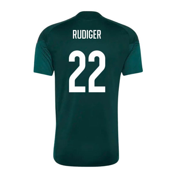 2026-2027 Real Madrid Training Jersey (Aurora Ivy) (Rudiger 22) — Shop Now