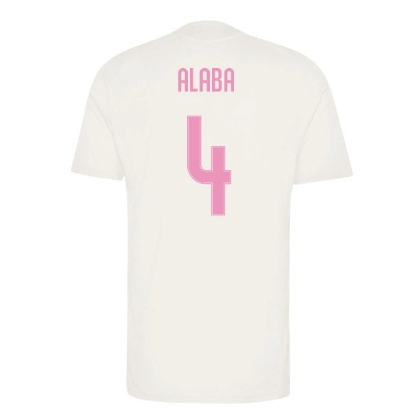 2026-2027 Real Madrid Training Jersey (Ivory) (Alaba 4) — Shop Now
