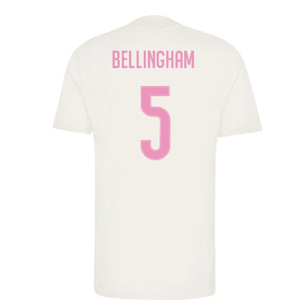 2026-2027 Real Madrid Training Jersey (Ivory) (Bellingham 5) — Buy Online