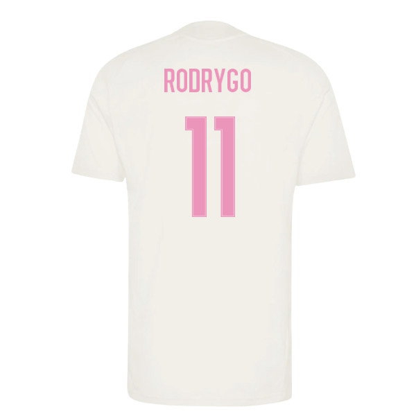 2026-2027 Real Madrid Training Jersey (Ivory) (Rodrygo 11) — Buy Now