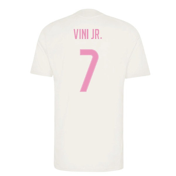 2026-2027 Real Madrid Training Jersey (Ivory) (Vini Jr. 7) — Buy Now