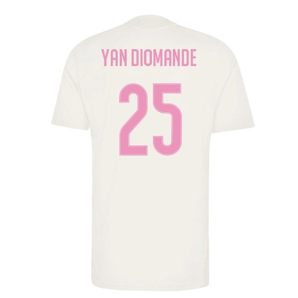 2026-2027 Real Madrid Training Jersey (Ivory) (Yan Diomande 25) — Shop Online