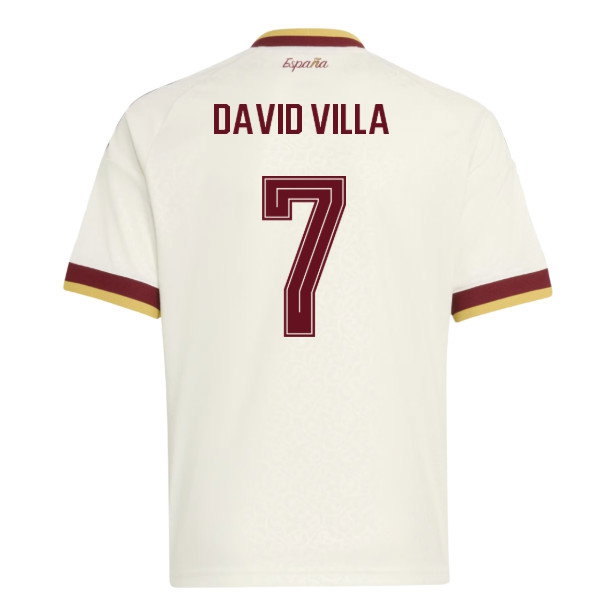 2026-2027 Spain Away Shirt (Kids) (David Villa 7) — Shop Online
