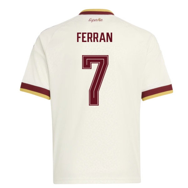 2026-2027 Spain Away Shirt (Kids) (Ferran 7) — Shop Online