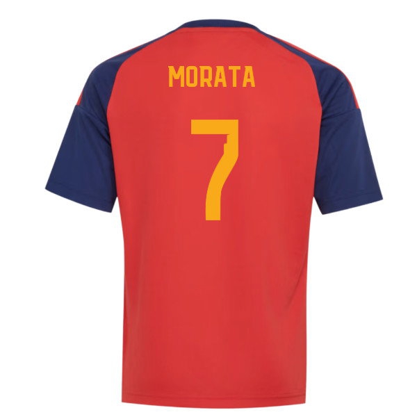 2026-2027 Spain Home Fan Jersey (Kids) (Morata 7) — Shop Online