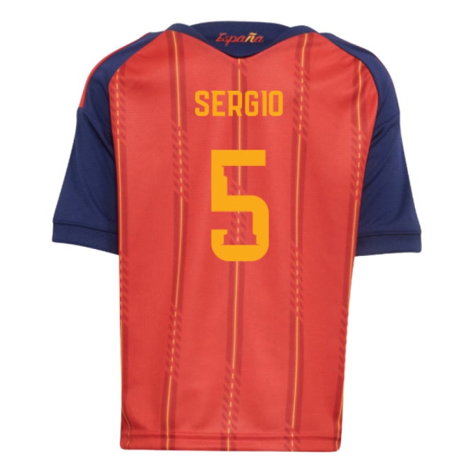 2026-2027 Spain Home Little Kids Mini Kit (Sergio 5) — Buy Now