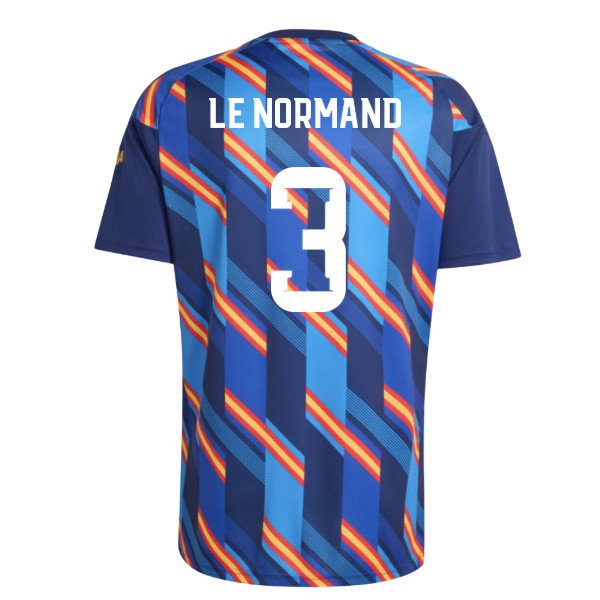 2026-2027 Spain Home Pre-Match Shirt (Dark Blue) (Le Normand 3) — Shop Online