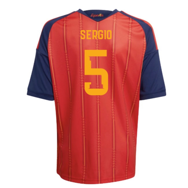 2026-2027 Spain Home Shirt (Kids) (Sergio 5) — Shop Online