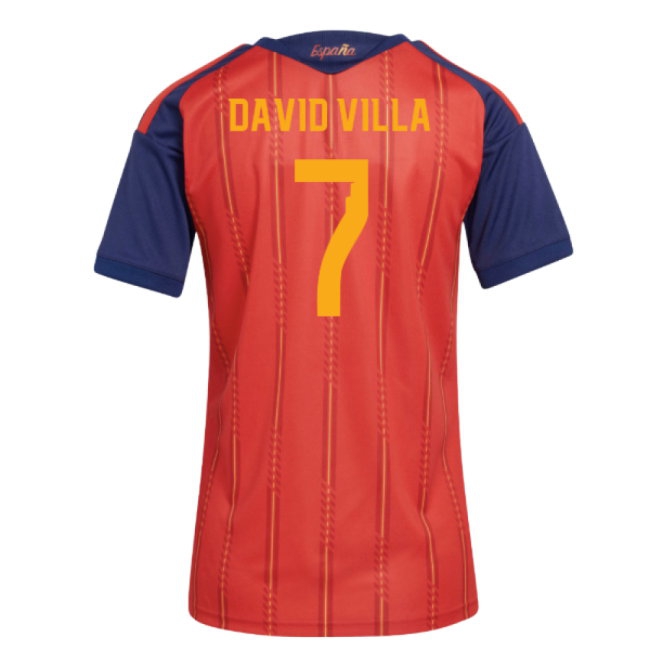 2026-2027 Spain Home Shirt (Womens) (David Villa 7) — Buy Now