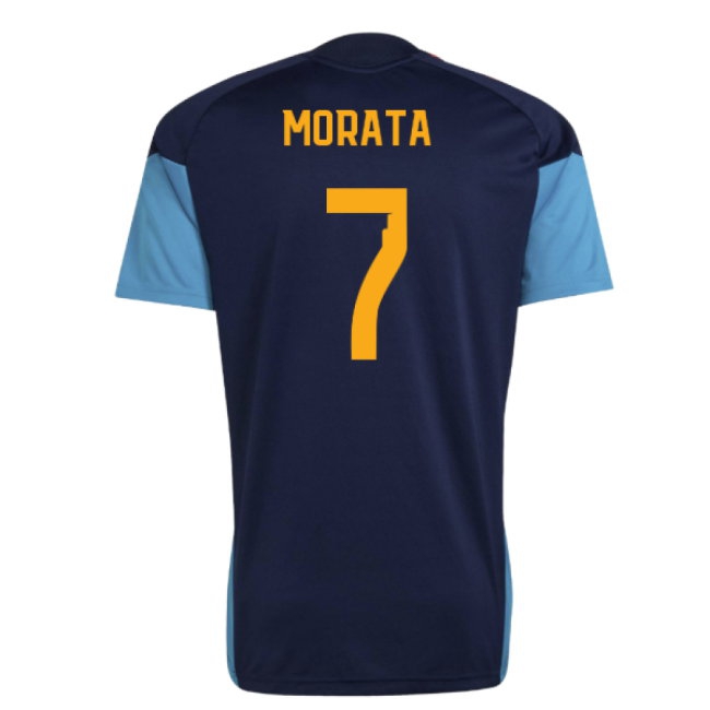 2026-2027 Spain Training Jersey (Night Indigo) (Morata 7) — Shop Now