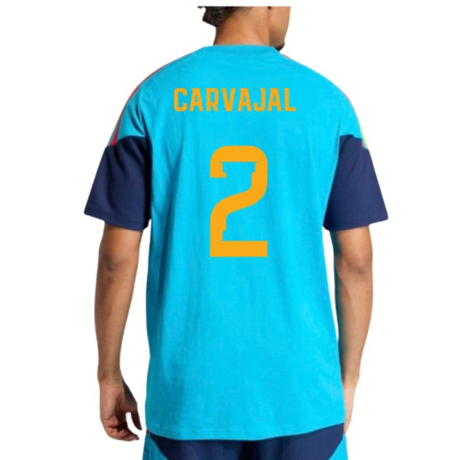 2026-2027 Spain Training Tee (Bold Aqua) (Carvajal 2) — Buy Online